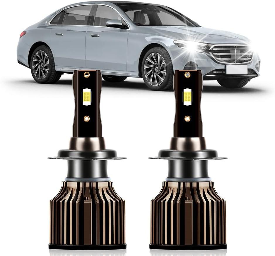 For Mercedes-Benz E350 2006 2007 2008 2009 2010 2011 2012 2013 2014 2015 2016 Light Bulbs, High Beam Car Lights, 30000LM 400% Brighter Lightness, Plug and Play, 50,000+ Hours Lifespan, Pack of 2