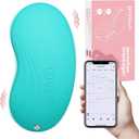 DrBash 2-in-1 Lactation Massager  Soft Breast Massager for Breastfeeding, Heat + Vibration for Milk Flow, Engorgement & Clogged Duct Relief  Apps Controlled (Teal)