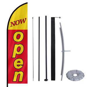 MASTERCANOPY 7FT Tall Opening Feather Flag Pole Kit Red