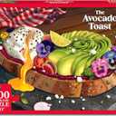 Jigsaw Puzzle 1000 Pieces - The Avocado Toast, Brain-Boosting Fun for Adults, Families, Game Nights, Unique, Perfectly-Fitting Pieces, Gifts for Food Lovers, Teens Ages 15+, Finished Size 22 x 15