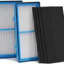 Leemone Aer1 Filter Replacement for Holmes Air Purifiers, 2 True HEPA Filters + 4 Carbon Booster Filters, HAPF30AT , 1PACK