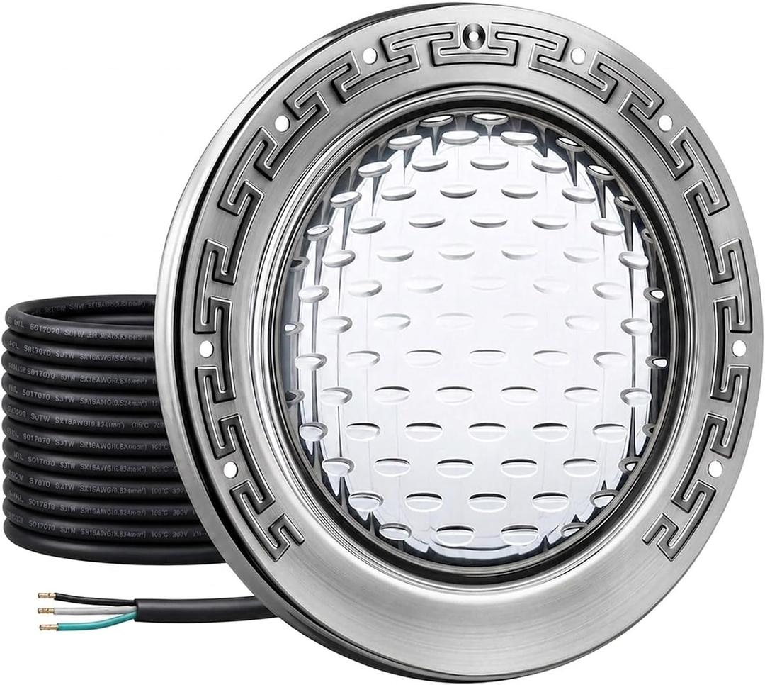 10 Inch LED Pool Light for Inground Pools, 120V 35W Ultra-Bright White