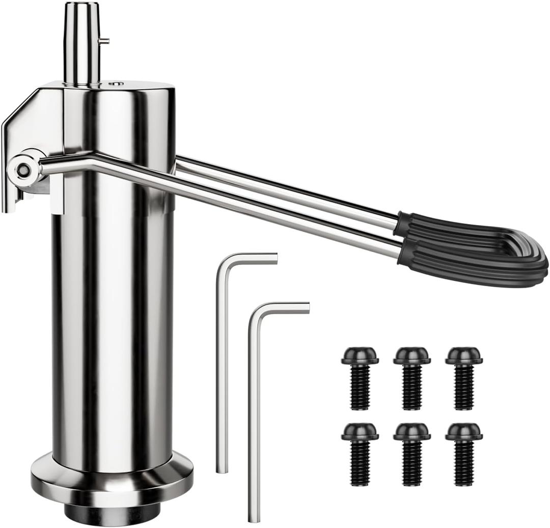 Barber Chair Replacement Hydraulic Pump - 6.7 IN Adjustable Height ,Weight Capacity 440 Lbs/200kg, 6 Bolt Salon Chair Replacement Hydraulic Pump,Replacement Part For Most Standard Styling Chairs