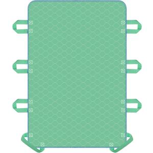 Positioning Bed Pad with 8 Reinforced Handles-34 x 52"-Reusable and Washable Transfer Sheet, Aid Assistant for Turning and Repositioning for Elderly, Incontinence Patients, Bedridden and Caregivers