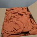 Pintuck Bed in a Bag, 7 Pieces Full Size Comforter Set Burnt Orange, Pinch Pleat Bed in a Bag, Soft All Season Bedding Sets with Comforter, Flat Sheet, Fitted Sheet and Pillowcases & Shams,  Burnt Orange, Full