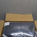 Basic Beyond Chair Cushions for Dining Chairs, D-Shaped Kitchen Chair Cushions with Ties Set of 6, 2.5" Thick Seat Cushions for Dining Room/Kitchen Chairs, 17" x 16", Black