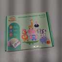 Montessori Toys for Toddlers, 10 Pack Wooden Animal Stacking Blocks, Sorting & Stacking Preschool Learning Activities, Gift for Boys, Girls