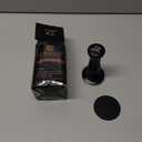 MEION Espresso Tamper 53.3mm Coffee Tamper, Calibrated Dual Spring Loaded Barista Tamper with Stainless Steel Base, Comes with aluminum storage pad (53.3MM, Black)