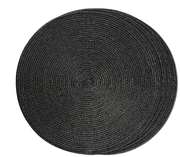 FunWheat Round Braided Placemats Set of 4 Table Mats for Dining Tables Woven Washable Non-Slip Place mats 15inch (Black, 4pcs)
Visit the FunWheat Store