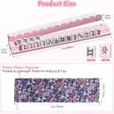 Wooden Mahjong Racks with Pushers, Pink American Mahjong Tile Pushers and Racks with Drawstring Bag ，Fits 1.2 Inch Mahjong Tiles Modern Table Mahjong Accessories (Pink)