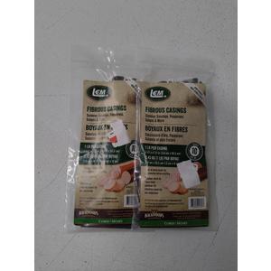 LEM - 10-Pack 1-1/2" x 12" Clear Fibrous Casing