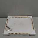 8 x 10'' Heavy-Duty Zinc Alloy Gold Photo Frames with Acid Free Mat for 5x7'',Wave Design Gold Picture Frame 8x10'' with Black Velvet Back