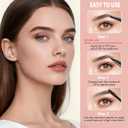 Eyebrow Pencil Kit, with Microblading Eyebrow Pen, Eyebrow Gel, Eyeliner, Eyebrow Brush, Eyebrow Pencils for Women, Waterproof, Smudge Proof, Long Lasting Makeup Formula - Soft Brown