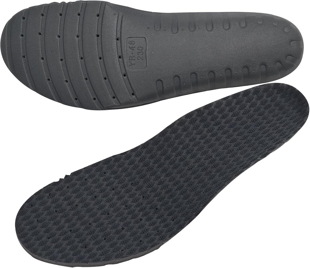 Insoles for ASICS Sneakers, Replacement EVA Running Inner Footwear Inserts for Men's Comfortable Light-Weight and Cushion Shock Absorbing(US Men9-EU43)