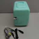 CROWNFUL Mini Fridge, 4 Liter/6 Can Portable Cooler and Warmer Personal Refrigerator for Skin Care, Cosmetics, Beverage, Food,Great for Bedroom, Office, Car, Dorm, ETL Listed (Green)