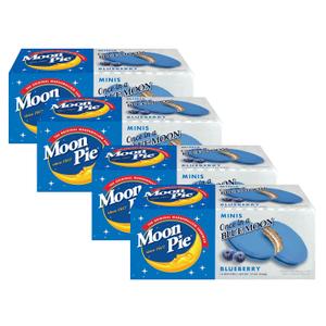 MoonPie Blueberry Sandwich Cookie Mini 4 Pack, 48 Total Cookies, BB Date Not Found 
