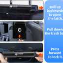 2 x Car Trash Bag,2 Rolls of Garbage Bags (40 Garbage Bags Total) For Multipurpose Mobile Phone Stand Trashcan, Car Accessories Hanging Garbage Can