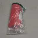 QINSEN Women's Cowl Neck Top Sleeveless Ruched Double Lined Crop Top Y2k T Shirts (Large, Red)