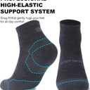 No Show Athletic Socks, ZEALWOOD 3 Pairs Merino Wool Ultra-Light Running Tennis Golf Socks for Men Women (Black)