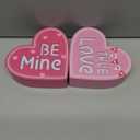 Led Heart Table Decor Red 4.8 inch 2 Pack