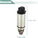 X AUTOHAUX AC Compressor Control Solenoid Valve VCS14EC DCS17EC AC Air Conditioner Control Valve Replacement for Nissan Altima 2013 2014 2015 2016 w/ 2.5L 3.5L Engine