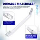 BlueStars 5304486359 5304506469 Refrigerator Door Handle Set - Compatible with Frigidaire Freezers - Replace Parts 5304504507, 242059501, 242059504 - Pack of 2