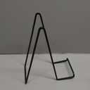 Large Plate Holder Display Stand  10 inch Tall Plate Stands for Display  Metal Picture Frame Stand  Big Tabletop Easel Stand for Decorative Plates | Platter | Book | Plaque | Tile  2 Pack  Black