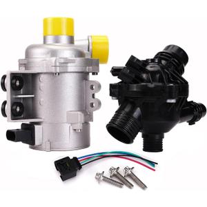 Electric Water Pump and Thermostat Kit  OEM 11517586925 11517563183  Compatible with 128i 325i 328i 330i 525i 528i 530i X3 X5 Z4 N52 Engine 20062013