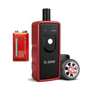 Ford TPMS Relearn Tool with Battery, FIRSTOOL EL-50449 TPMS Reset Tool, Tire Sensor Programmer Tire Pressure Sensor Reset for Ford Lincoln Mercury, TPMS Programming Tool Compatible with F150 F250 etc