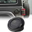 JeCar Gas Tank Cover Aluminum Alloy Fuel Filler Door Cover Compatible with Jeep Wrangler 2018-2024 JL & Unlimited, US Flag