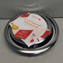 4-Piece Drip Pans Set - Compatible with GE Stoves - Chrome Finish Electric Stove Burner Drip Pans - 2 x 6inch, 2 x 8inch Stove Drip Pans - GE Stove Drip