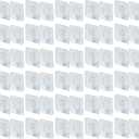 IFAMIO 30 Pack Double Sided Adhesive Wall Hooks Self-Adhesive Nail Free No Damage Multi-Purpose Hooks Clear Picture Hanging Sticky Wall Hooks for Bathroom Kitchen Office Hanging
