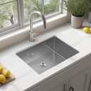 Kitchen Sink 24x18 Inch Undermount Kitchen Sink 16 Gauge Stainless Steel Sinks Single Bowl with Accessories Round Corners Handmade