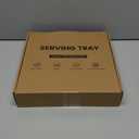 Koville Natural Travertine Tray for Home Decor, 10 Inch Round Serving Tray for Kitchen and Coffee Table, Decorative Marble Bathroom Trays for Counter, Luxury Vanity Tray, Light Beige Stone Tray (9.8")