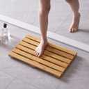 Bath Mat for Shower, Wooden Floor Mat for Bathroom,Non-Slip | Heavy Duty, Shower Mat for Indoor Outdoor, 20 13 1.5 inches