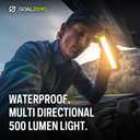 Goal Zero 500 Lumen Torch Light, Multi-Use Weatherproof LED Flashlight and Solar Lantern Portable Rechargeable Spotlight and Floodlight with Built-In Solar Panel