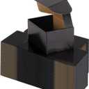 Hoikwo 40 Pack 6x4x3 Shipping Boxes for Small Business, Black Packaging Cardboard Boxes, Moving Mailing Packing Box