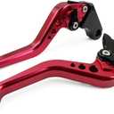Short Brake Clutch Levers for CBR500R/CB500F/X 2013-2021,GROM 2014-2023,CBR250R 2011-2013,CBR300R CB300F/FA 2014-2022,CB400F/CB400R 2013-2020-Red