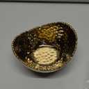 Pampa Bay Small Oval Bowl, 5.25-inch Length, Gold