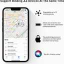 Smart Tracker Tags, Bluetooth Luggage Tracker with Keychain, Compatible with iOS Find My app, Item Locator for Key, Wallet, Suitcase, Bags, IP67 Waterproof, Battery Include (1-Pack, Yellow)