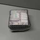 tchdio Waffle Bath Mat Rug, Super Absorbent Non Slip Bath Mats for Bathroom Mat Ultra Soft Bathmat Machine Washable Bathroom Rugs with Tassels, Bath Rugs Beside Tub, 17" x 24" (Dark Grey)