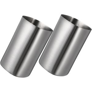 2pcs Stainless Steel Tooth Brush Cup Brushing Cup Brush Holder Stackable Tumblers