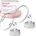 Nenesupply 15mm 2 pc Flanges Compatible with Spectra S2 S1 9 Plus Synergy Gold Breastpump Replacement to Spectra Pump Parts Flange Accessories Wide Mouth Work with Valve Backflow Protector Bottle