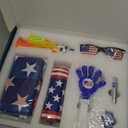 Soccer Fan Gear Set for 2026 World Tournament, Soccer Party Favors Kit with Flag,Scarf, Face Paint, Clapper, Horn&Glasses,Supporter Accessories for Game Day, Sports Event, Gift