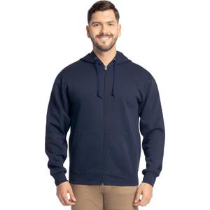 Fruit of the Loom Eversoft Fleece Full Zip Hoodie Sweatshirt (3X-Large) Blue