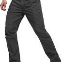 FREE SOLDIER Men's Cargo Pants Water Resistant Ripstop Tactical Pants for Men Work Pants Lightweight Outdoor Hiking Pants Men, 30x30, Classic Gray