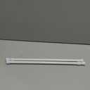 2 Pack Tension Curtain Rod 15.7-28 Inch, Small Short Adjustable Extendable Spring Loaded Rods for Windows Cabinet Blinds Closet Bedroom Kitchen Bathroom Door No Drilling, White