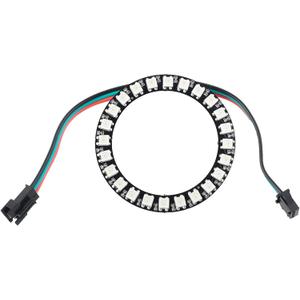 24 RGB LED Rings 24 X WS2812B 5050 Full Color with Integrated Drivers 24 Bits forArduino Raspberry Pi ESP8266 Nodemcu DC5V