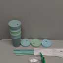 Grow Forward Bamboo Kids Cups with Lids and Straws - 10oz Drinking Cups for Kids with Childproof Twist Lids & Silicone Straws - Eco Friendly, BPA Free, Non Toxic & Dishwasher Safe - Rainforest