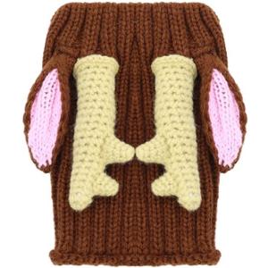 HOTUMN Knit Antlers Dog Snoods - Warmth and Fun for Dogs and Cats - Dressing up with Cute Christmas Dog Costumes (Medium)